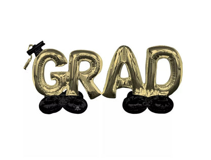 AirLoonz Gold Grad Balloon Phrase