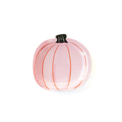 Happy Haunting Pink Pumpkin Shaped 7" Plate