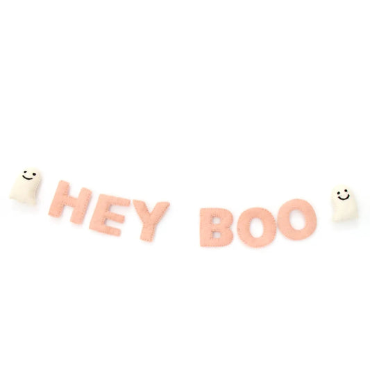 Hey Boo Halloween Felt Garland