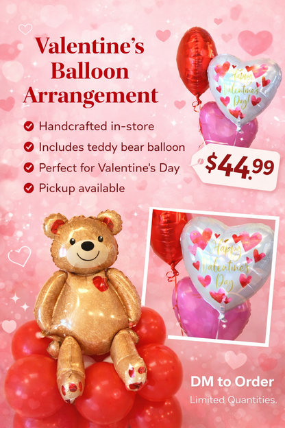 Love You Beary Much Balloon Arrangement