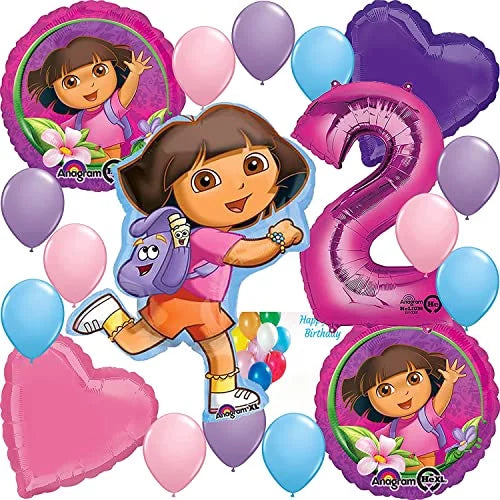 Dora Party Mega Balloon Set, 15pc