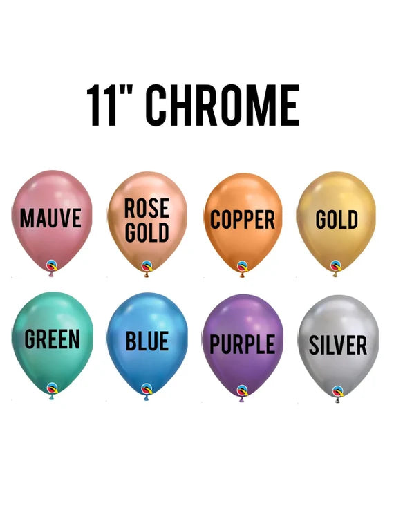 Chrome Latex 11” Balloons