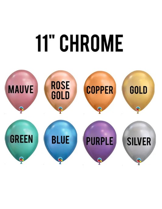 Chrome Latex 11” Balloons