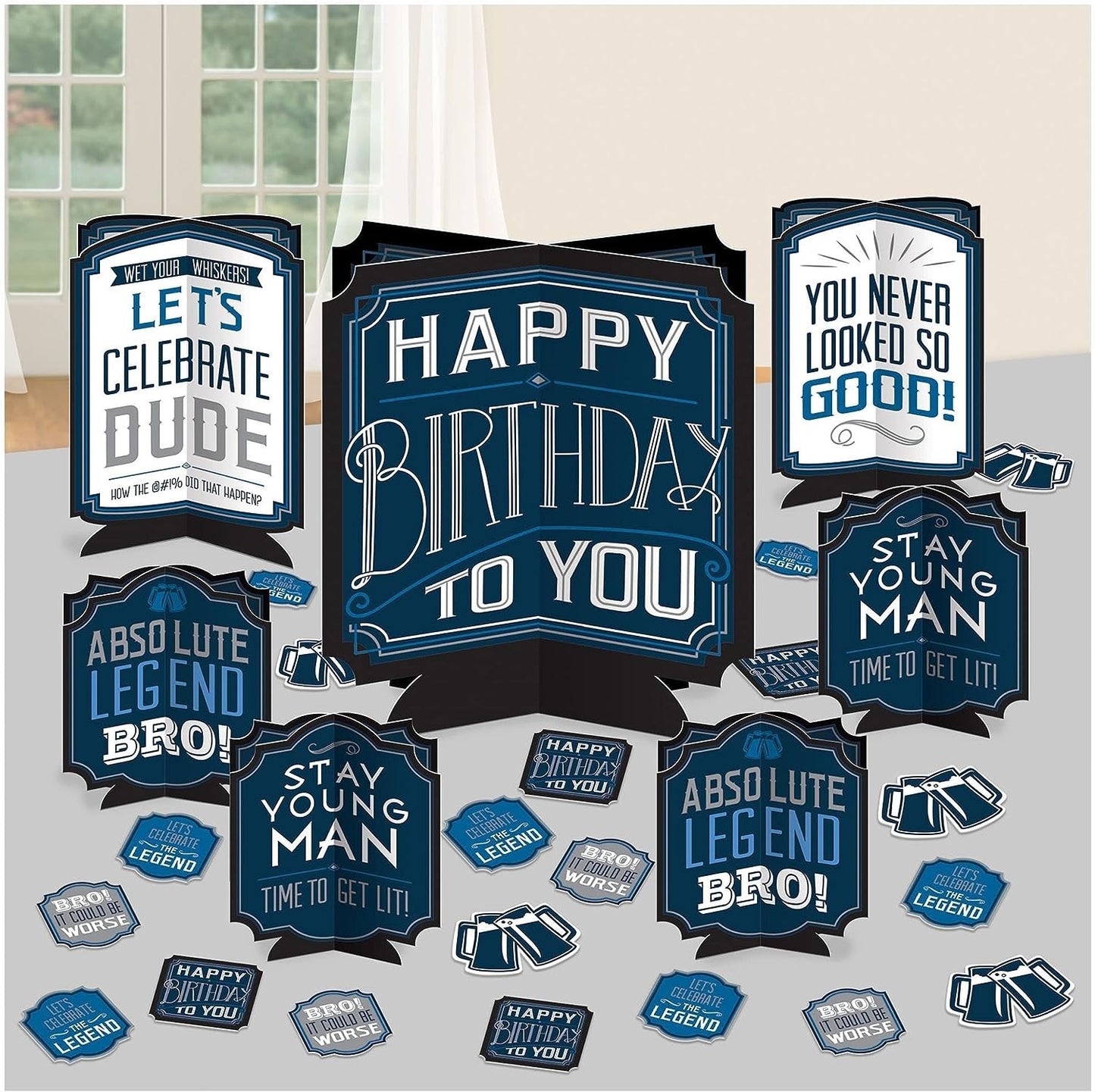 Happy Birthday Classic Table Decorating Kit, 27pc