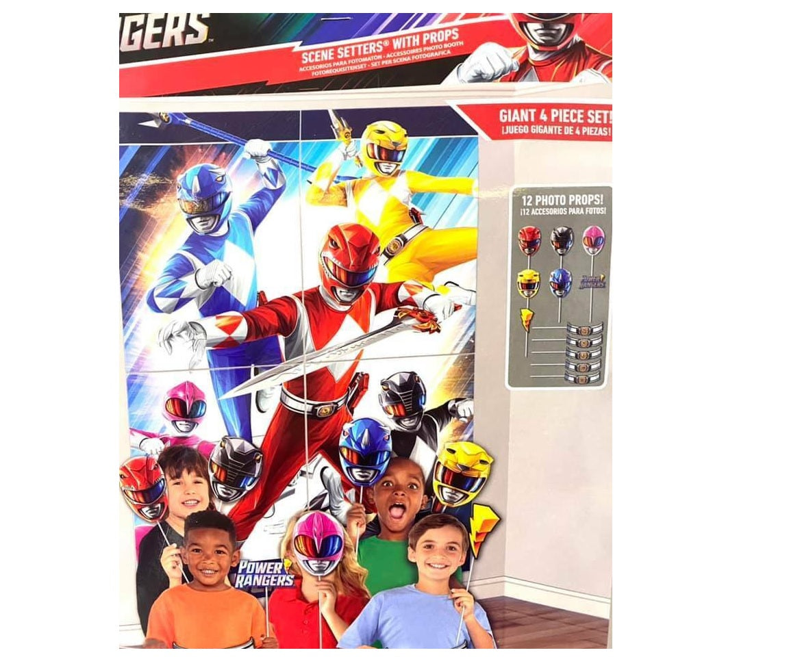 Power Rangers Classic Paper Scene Setter & Photo Props – Gonzales Party ...
