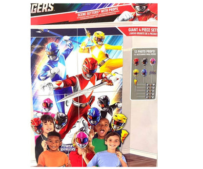 Power Rangers Classic Paper Scene Setter & Photo Props