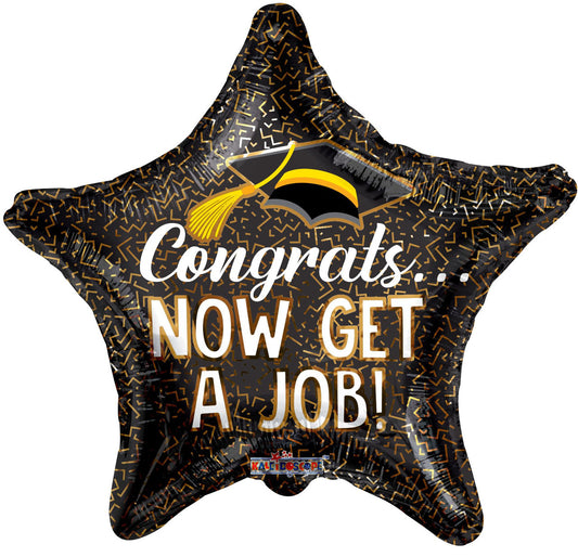 Congrats Now A Job 18" Balloon