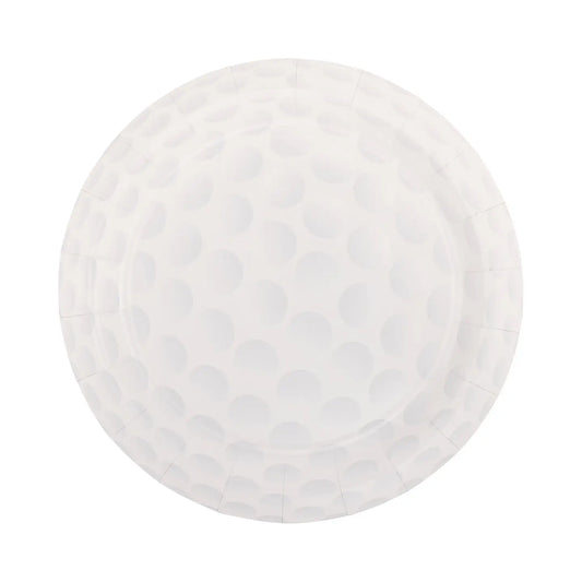 Golf Ball Paper 9" Plates, Set of 8