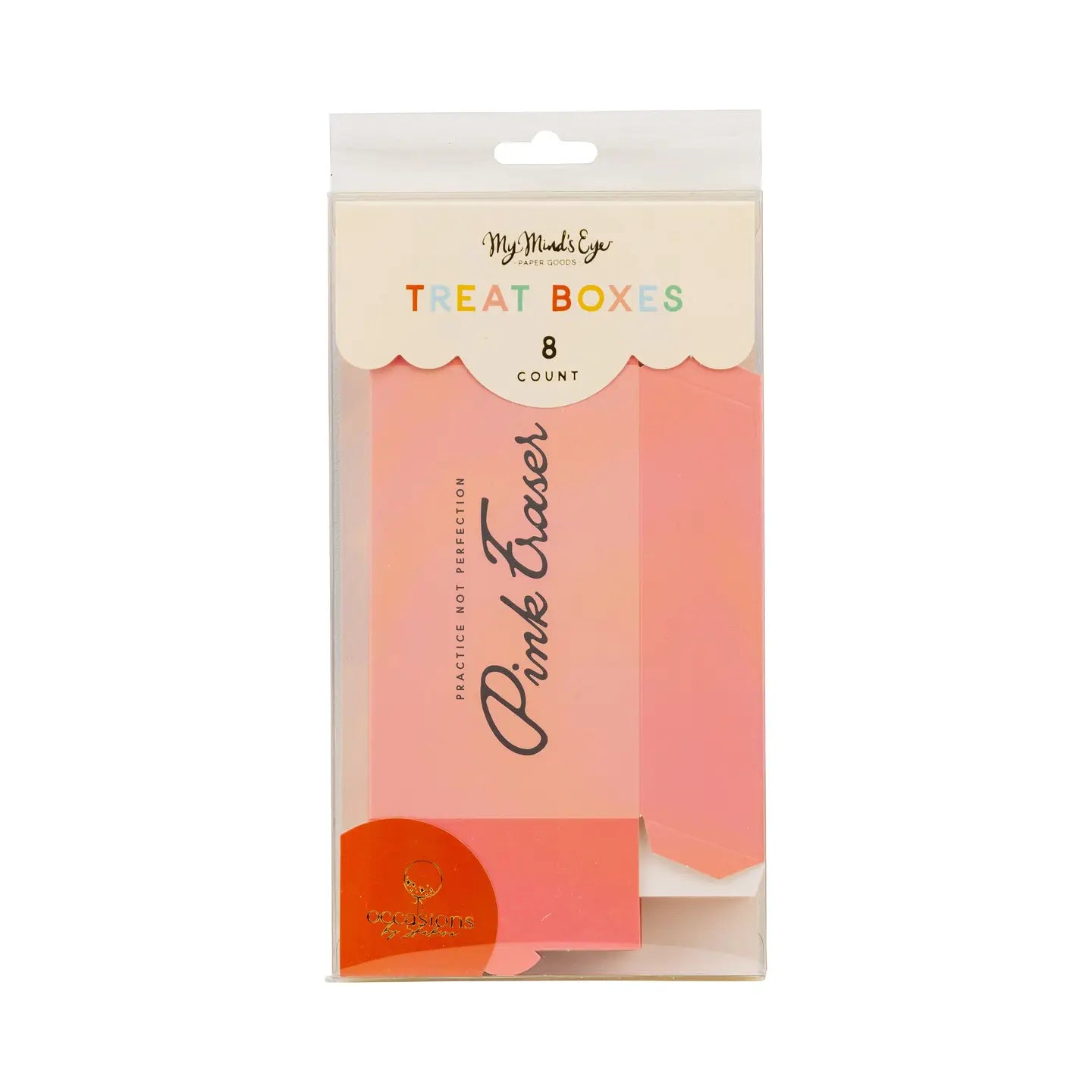 Pink Eraser Treat Boxes - 8 Count*