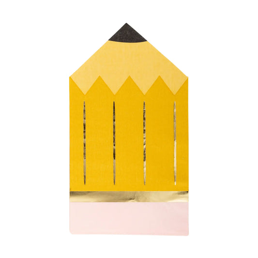 Pencil Shaped Napkin-  18 Count*