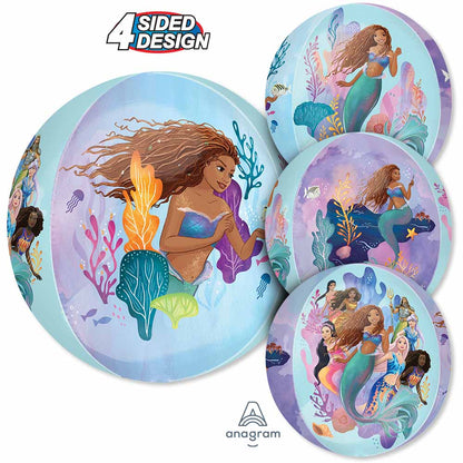 Little Mermaid Live Action Orbz Balloon, 16 Inch