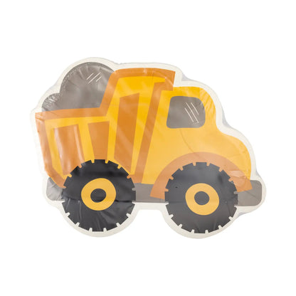Construction Dump Truck 10" Shaped Plate (8 count)