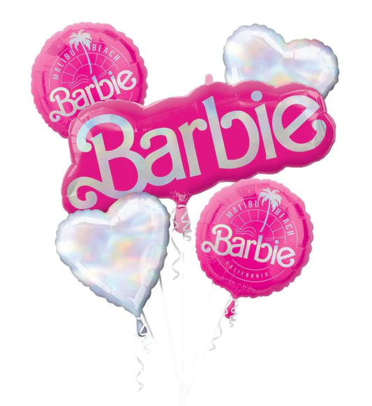 Barbie Malibu Beach Balloon Bouquet, 5pc