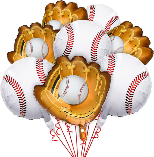 Baseball & Glove 8pc Balloon Bouquet