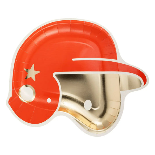 Helmet Shaped Disposable, 8" Paper Plate (Set 10)