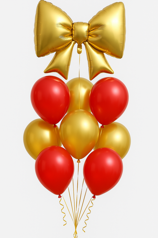 Gold Christmas Bow Bouquet