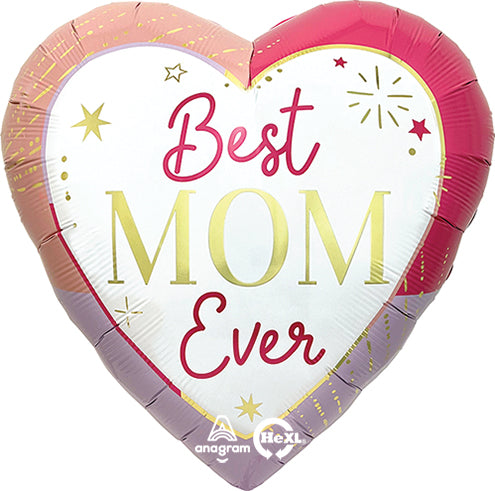Colorful Best Mom Ever Balloon, 18 inch