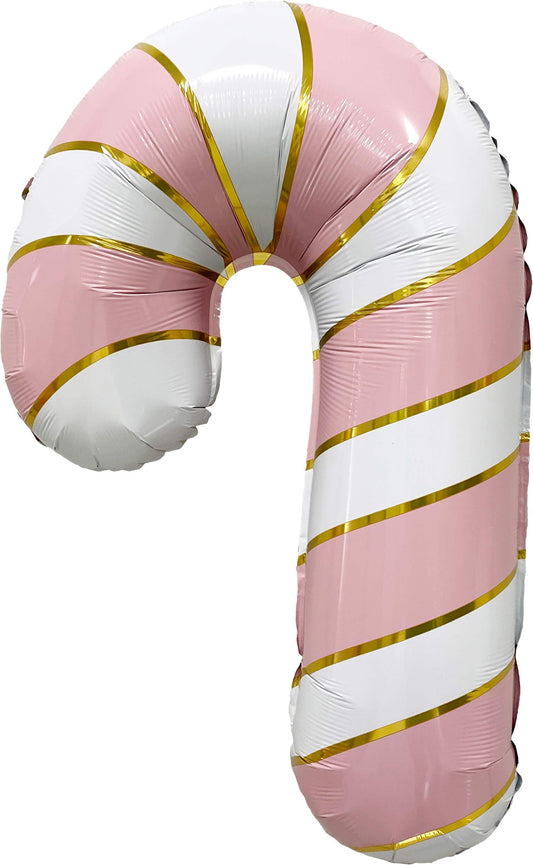 Candy Cane Pastel Pink with Gold Accent 29' Balloon