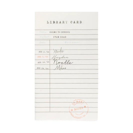 Library Card Dinner Napkins - 24 Count*