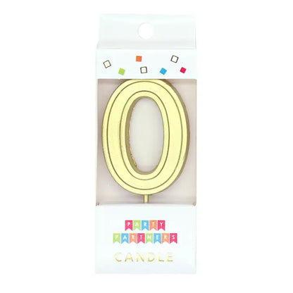 Gold Candle Cake Top  Number