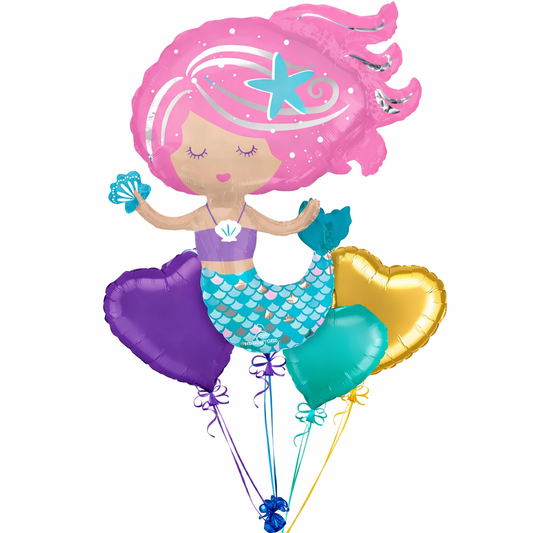 Deluxe Mermaid Balloon Bouquet