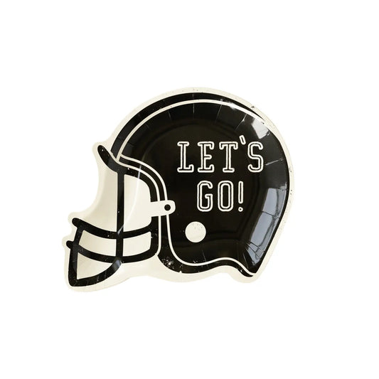 Football Helmet 10" Plates (8 Count)