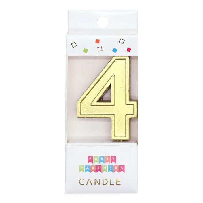 Gold Candle Cake Top  Number