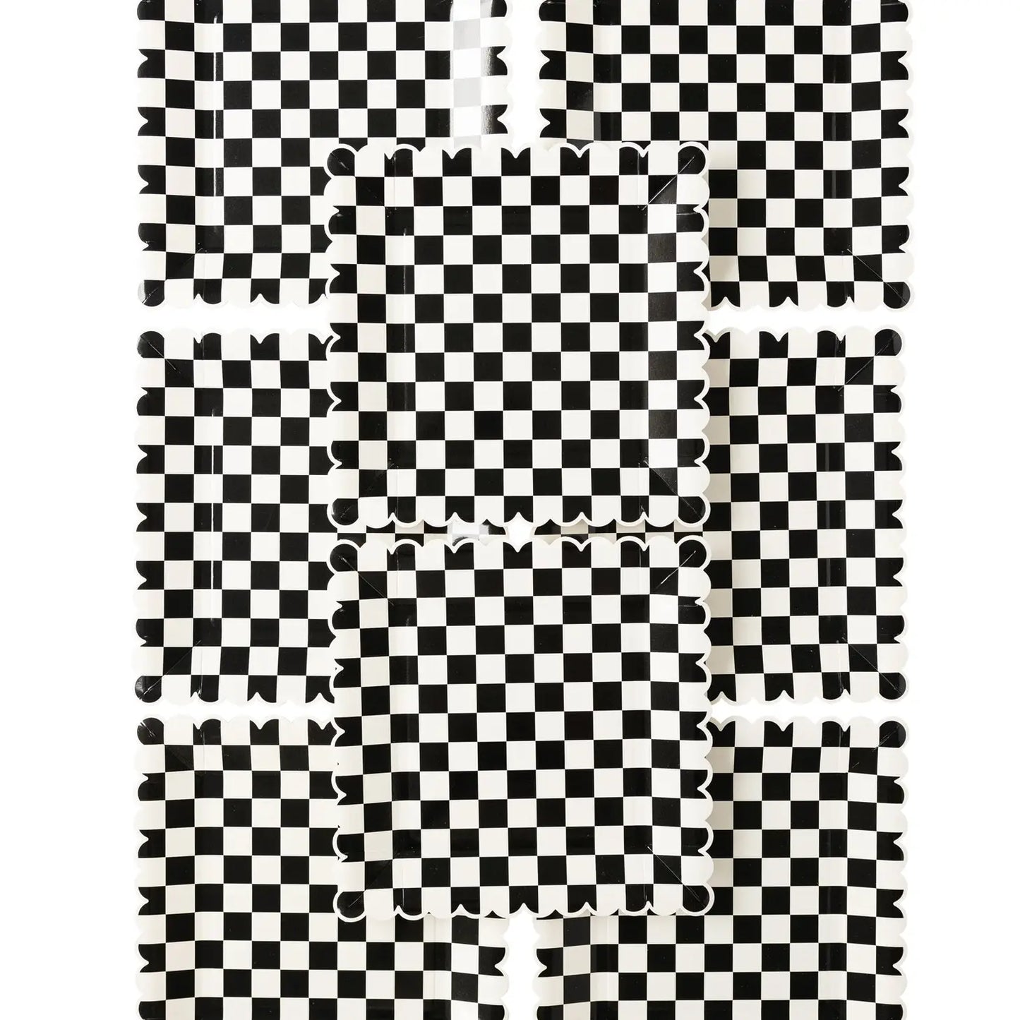 Party More Checkered Paper Plate