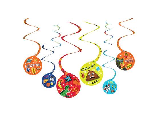 Epic Party Spiral Decorations