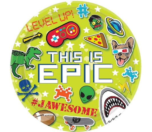 Epic Party Lunch Plates, 8ct Paper Plates