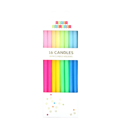 Colorful Ombre 16 Candle Set