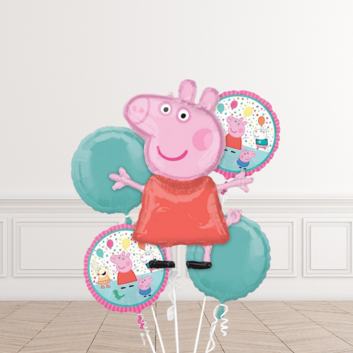 Peppa Pig Balloon Bouquet 5pc