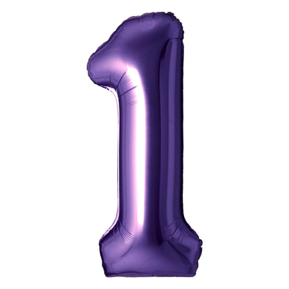 Purple 34" Number Balloon