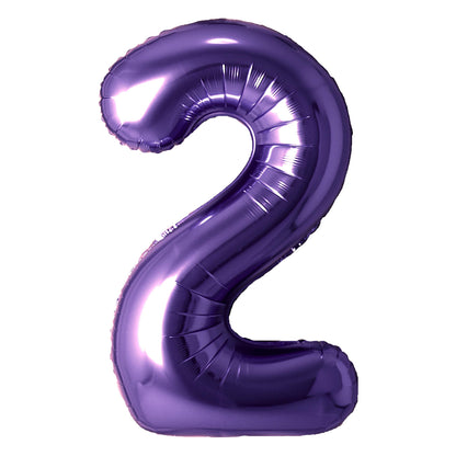 Purple 34" Number Balloon