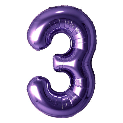 Purple 34" Number Balloon