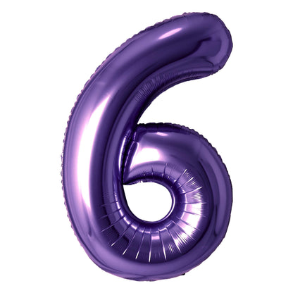 Purple 34" Number Balloon