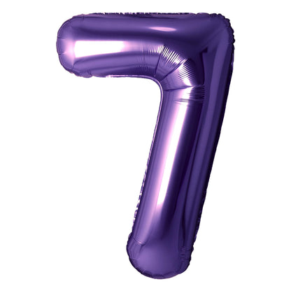 Purple 34" Number Balloon