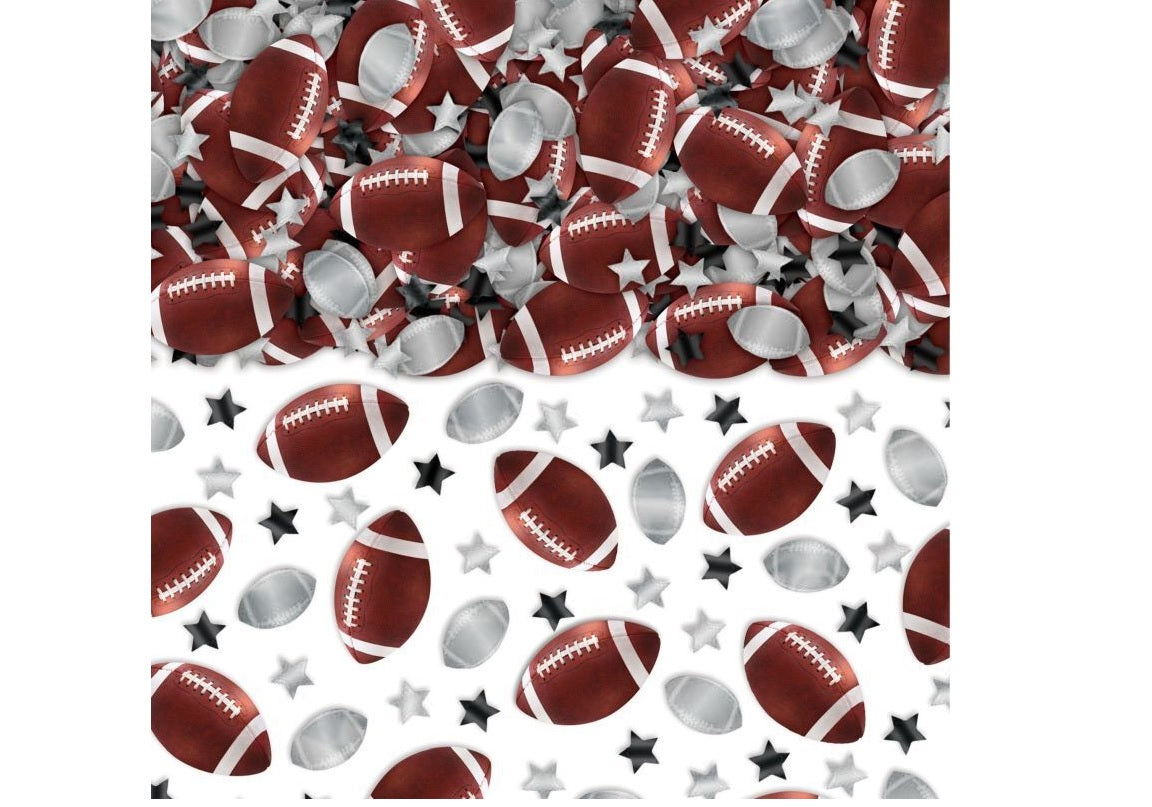 Footballs & Stars Confetti