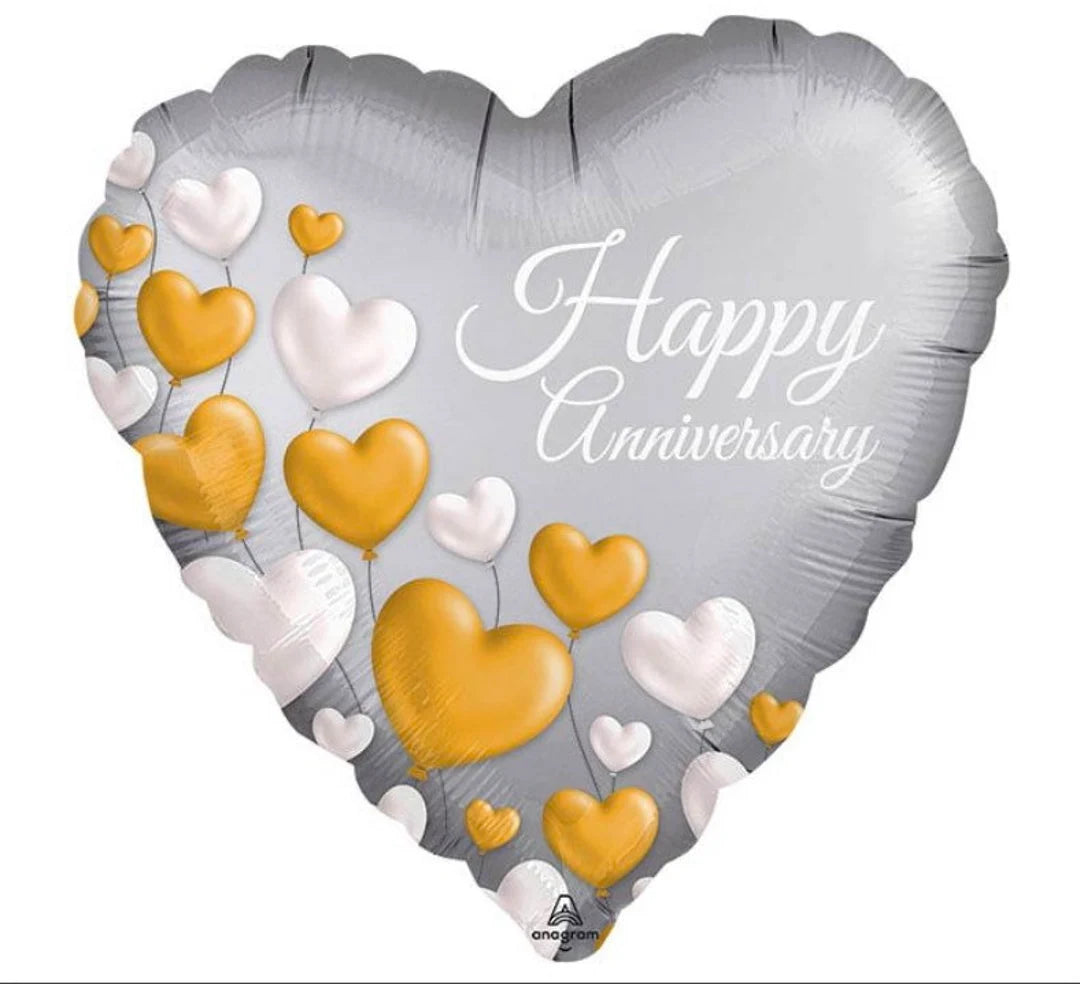 Happy Anniversary Balloons | Golden Anniversary