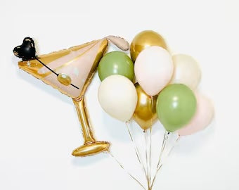 Kiwi Green Martini Bouquet