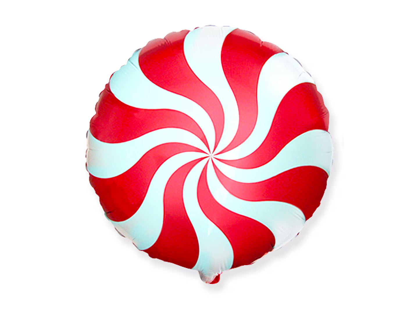 Red/White Swirl Peppermint Balloon