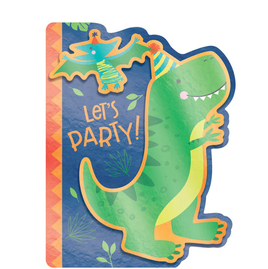 Dino-Mite Party Deluxe Invitation