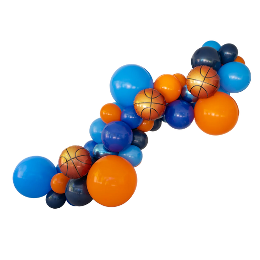Basketball BALLOON GARLAND(TO GO NO INSTALL)