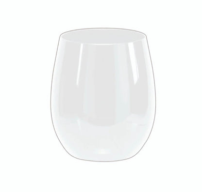 Upscale Round Clear 12Oz. Plastic Wine Goblets | 6 Cups