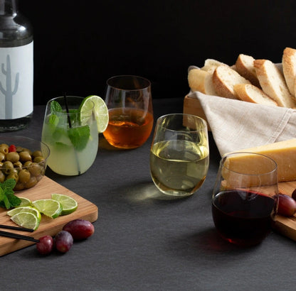 Upscale Round Clear 12Oz. Plastic Wine Goblets | 6 Cups