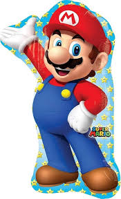 Super Mario Bros Foil Mylar, 33"  Balloon