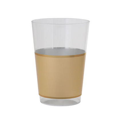 Gold Plastic Cups | 10 Cups