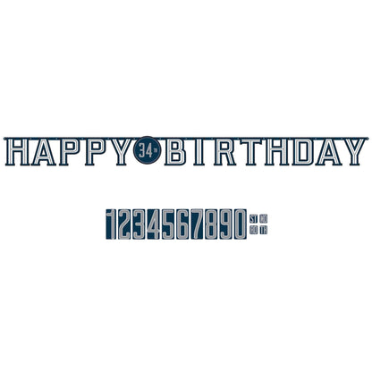 Happy Birthday Man Jumbo Add-An-Age Letter Banner