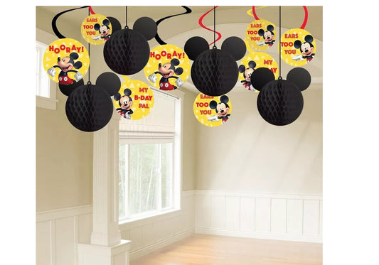 Mickey Mouse Forever Honeycomb Swirls, 12pc
