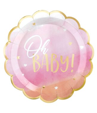 Oh Baby Girl Dinner Plates